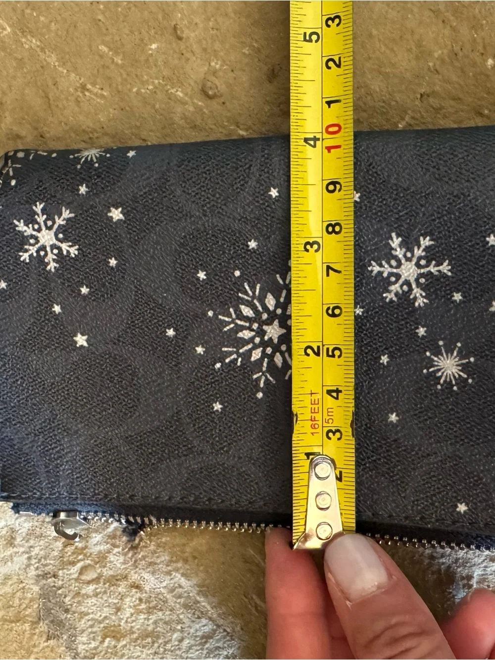 COACH Navy Blue Snowflake craft supplies materials scrapbook arts sewing